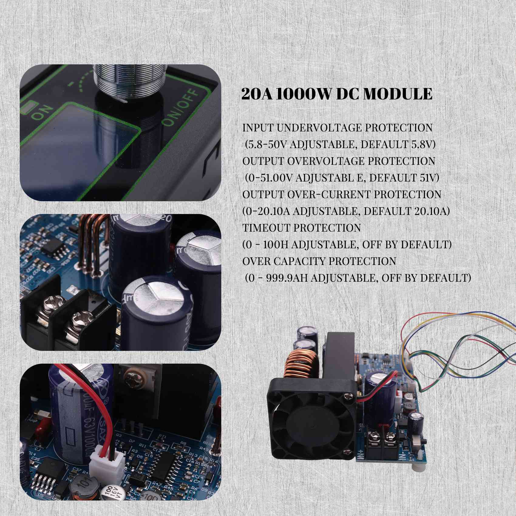 Step Down Dc Power Supply Module 1000W - [NEWA08R] WZ5020L 20A 1000W DC-DC 강압